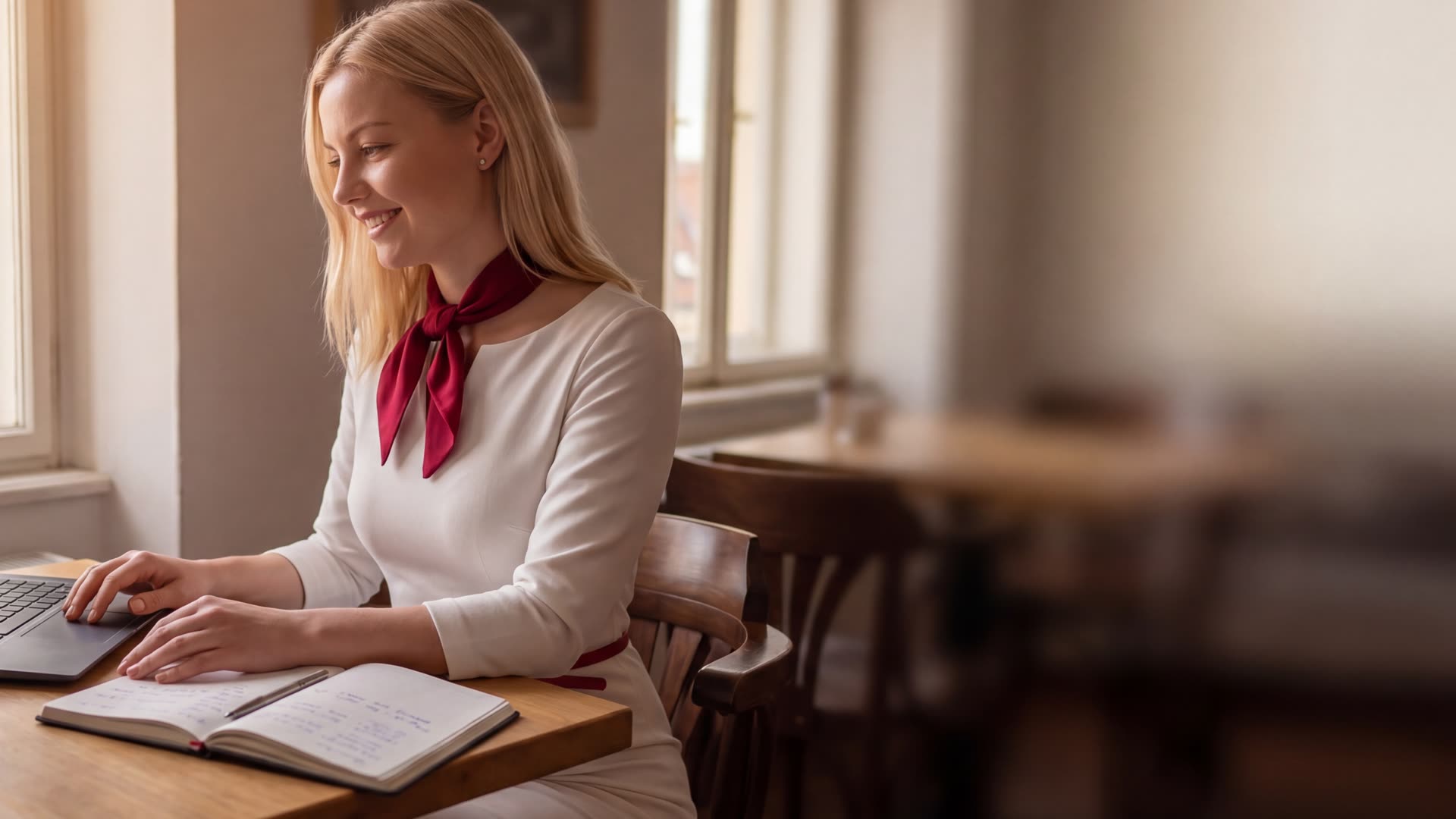 Karolína Dvořáková v kavárně analyzuje technické SEO signály WPDistro